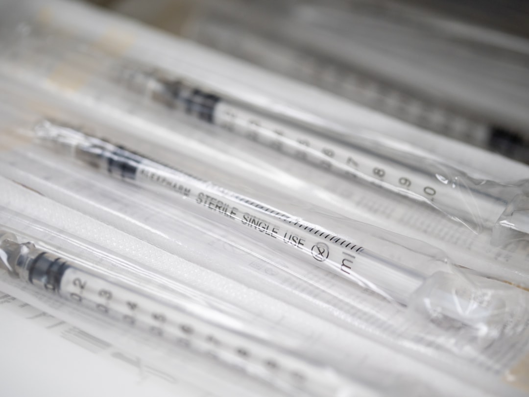 A close up of a group of medical instruments